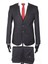 Slim Fit Sivri Yaka Çift Yırtmaç Siyah Drop 6 Yelekli Takım Elbise 1