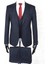 Slim Fit Sivri Yaka Çift Yırtmaç Lacivert Drop 6 Yelekli Takım Elbise 2