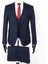 Slim Fit Sivri Yaka Çift Yırtmaç Lacivert Drop 6 Yelekli Takım Elbise 2