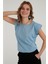 Pamuklu Bisiklet Yaka Kolsuz T Shirt Bayan T SHİRT 5864019 2
