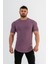 Erkek Spor T-Shirt | T-Shirt | Mor | Workout Tanktop | Never Give Up | 1