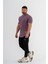 Erkek Spor T-Shirt | T-Shirt | Mor | Workout Tanktop | Never Give Up | 2