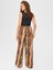 Batik Desen Wıde Leg Viskon Pantolon 67485 4