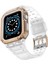 Apple Watch 44MM KR401 Silikon Kordon - Şeffaf-Rose 1