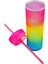 Bottleboss Çift Katmanlı Pipetli Çift Renkli Sızdırmaz Bardak Matara 480 ml 4