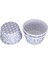 Cupcake Kalıbı Minik Boy 38X30 mm 100'LÜ Puantiyeli Gümüş 1