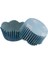 Cupcake Kalıbı Pet Kapsül Dalgalı Kek Kalıbı 65X38 mm 100 Adet Fiyonklu Mavi 3,8 cm 1