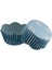 Cupcake Kalıbı Pet Kapsül Dalgalı Kek Kalıbı 65X38 mm 100 Adet Fiyonklu Mavi 3,8 cm 3