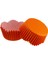 Cupcake Kalıbı Pet Kapsül Dalgalı Kek Kalıbı 65X38 mm 100'LÜ Turuncu 3,8x6,5 cm 1