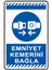Emniyet Kemerini Bağla/25x35cm/Etiket 1