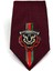 Bordo Düz Kaplan Arma Baskılı Kravat KK11699 4