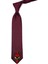 Bordo Düz Kaplan Arma Baskılı Kravat KK11697 1
