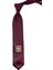 Bordo Düz Sinek Arma Baskılı Kravat KK11684 1