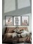 Home Sweet Home Çerçevesiz Çerçeve Görünümlü 3 Parça Mdf Duvar Pampas Tablo Seti Lazer Kesim 1