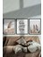 Home Sweet Home Çerçevesiz Çerçeve Görünümlü 3 Parça Mdf Duvar Pampas Tablo Seti Lazer Kesim 2