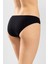 Kadın Pamuklu Zikzak Işlemeli Bikini Kesim Külot 3'lü Paket Siyah 5