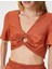 Şahika Ercümen XKoton - Pencere Detaylı Modal Crop Bluz 5