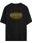 Unisex Manhattan Baskılı Siyah Oversize Tshirt 1