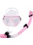 Junior (Çocuk ) Maske Snorkel Set-  Fuşya 1