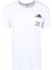 Bisiklet Yaka Düz Beyaz Erkek T-Shirt TC8011BASIC Cepli 1