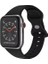 Apple Watch 1, 2, 3, 4, 5, 6, 7, Se Silikon Kordon Kayış - S-M Beden 42/44/45MM - Siyah 1