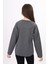 Toontoy Kız Çocuk Cep Üstü Baskılı Sweatshirt 4