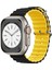 Apple Watch 42-44-45-49MM Krd-28 Ocean Çift Renkli Sarı Kordon 2