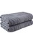 Zebra Desenli 2'li Havlu Seti 70 x 140 cm Gri 3