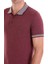 Bordo Regular Fit Düz Pamuklu Polo Yaka Tişört 5