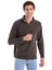 Haki Regular Fit Yarım Balıkçı Yaka Fermuarlı Polar Sweatshirt 1