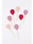 Pembe Happy Birthday Balon Pasta Süsü 4