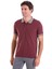 Bordo Regular Fit Düz Pamuklu Polo Yaka Tişört 3
