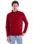 Bordo Regular Fit Yarım Balıkçı Yaka Fermuarlı Polar Sweatshirt 2