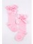 Pembe Kurdeleli Kız Çocuk Çorap 1