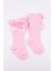 Pembe Kurdeleli Kız Çocuk Çorap 2