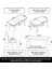 Concept Rut Serisi Açılabilir 80X132 Barok Ahşap Desen Mutfak Masası Takımı 4 Sandalye 1 Bench 5