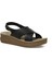 164439.Z3FX Siyah Kadın Comfort Sandalet 2