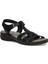 158589 Siyah Ultra Comfort Yumuşak Tabanlı Kadın Sandalet 1