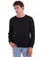 Lacivert Regular Fit Düz Pamuklu Bisiklet Yaka Sweatshirt 4