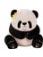 30CM Sevimli Panda Peluş Oyuncak - Siyah / Beyaz (Yurt Dışından) 1