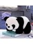 20CM Sevimli Panda Peluş Oyuncak - Siyah / Beyaz (Yurt Dışından) 3