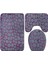 3 Tane Banyo Bath Mat Seti Yumuşak Slipsiz 3pc. Banyo Halısı Emici Duş Carpets (Yurt Dışından) 1