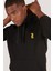 P-005671-ERKEK Kapüşonlu Sweatshirt Diagonal Uzun Kollu Rahat Kesim 3 Iplik Spor Pamuklu Sweatshirt-Siyah 1