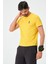 P-005678-ERKEK Bisiklet Yaka Rahat Kesim Casual Nefes Alabilen Athletic Spor T-Shirt - Tişört-Sarı 2