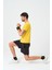 P-005678-ERKEK Bisiklet Yaka Rahat Kesim Casual Nefes Alabilen Athletic Spor T-Shirt - Tişört-Sarı 4