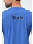 P-005678-ERKEK Bisiklet Yaka Rahat Kesim Casual Nefes Alabilen Athletic Spor T-Shirt - Tişört-Mavi 4