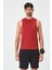 P-002999-ERKEK Askılı Bisiklet Yaka Sıfır Kol Casual Fitness Tişört Kolsuz Spor Atleti-Bordo 1