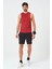 P-002999-ERKEK Askılı Bisiklet Yaka Sıfır Kol Casual Fitness Tişört Kolsuz Spor Atleti-Bordo 3