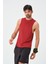 P-002999-ERKEK Askılı Bisiklet Yaka Sıfır Kol Casual Fitness Tişört Kolsuz Spor Atleti-Bordo 5