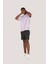 P-005654-ERKEK 100% Pamuklu Oversize Kısa Kol T-Shirt-Lila 4